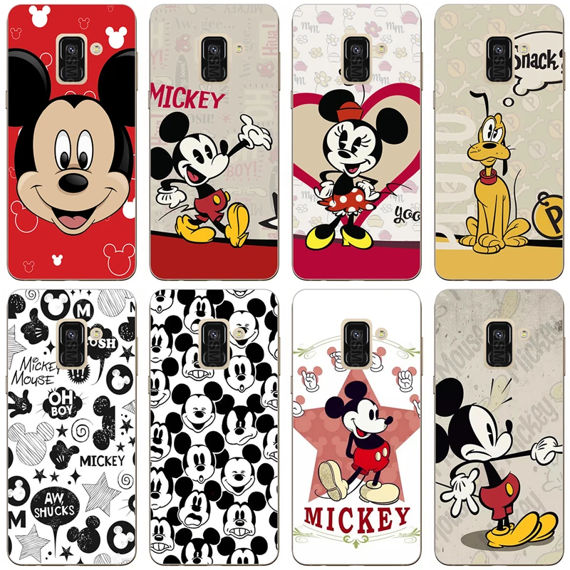 

TPU Fundas Case For Samsung Galaxy J3 J5 J7 A3 A5 2016 2017 J4 J6 A6 A7 A8 2018 Note 8 9 S8 S9 S10 Plus A50 Minnie Mickey Cover