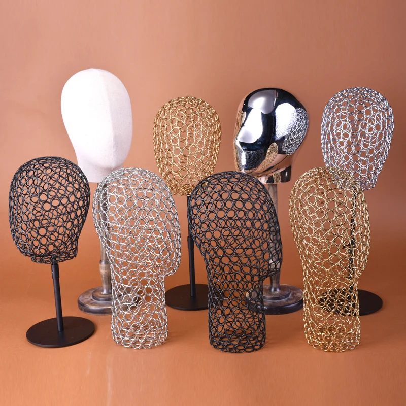 

Female Metal Iron Mannequin Head For Hat Display