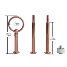 Розовое золото 3-х уровневая мини круглый торт подставка для кексов стенд Дисплей держатель ручки фитинги