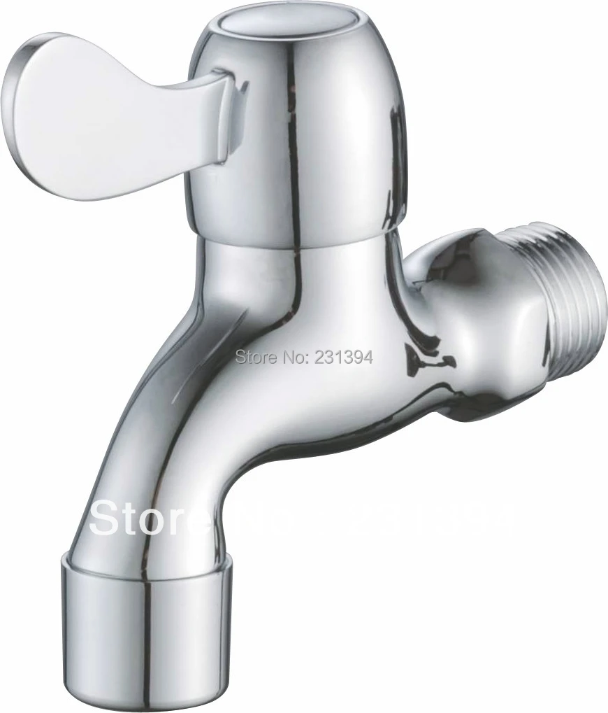 3901 Wall Mount Bibcocks Washing Machine Mixer Chrome Finish Tap