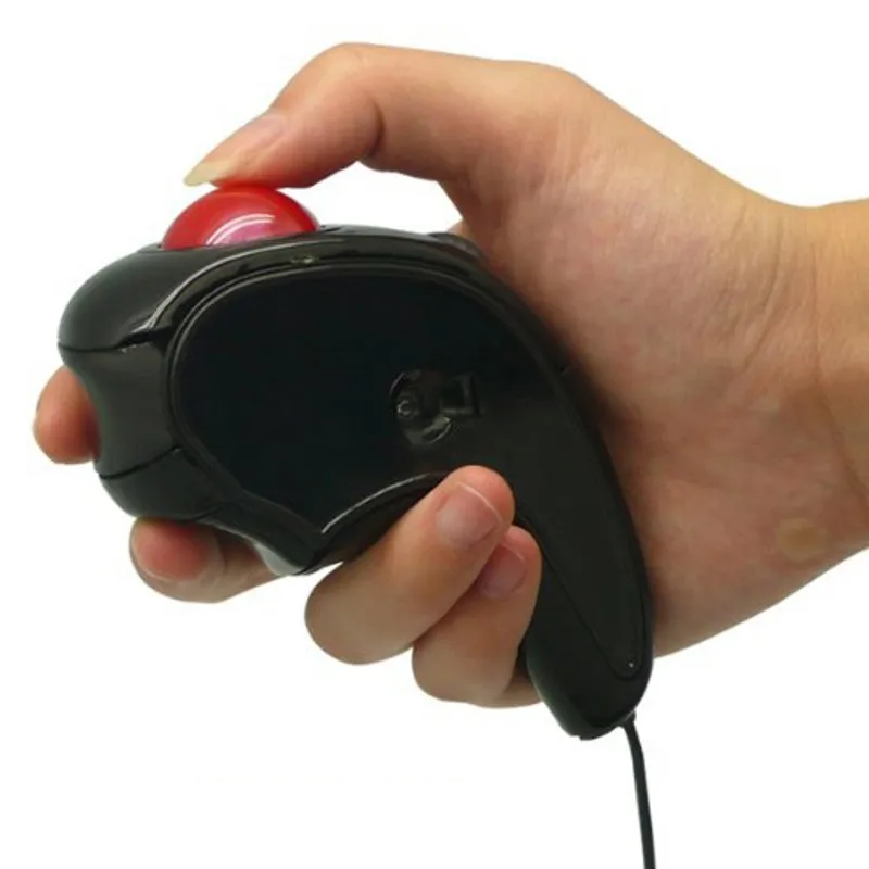 Ручной Проводной трекбол-мыши с управлением большого пальца новинка