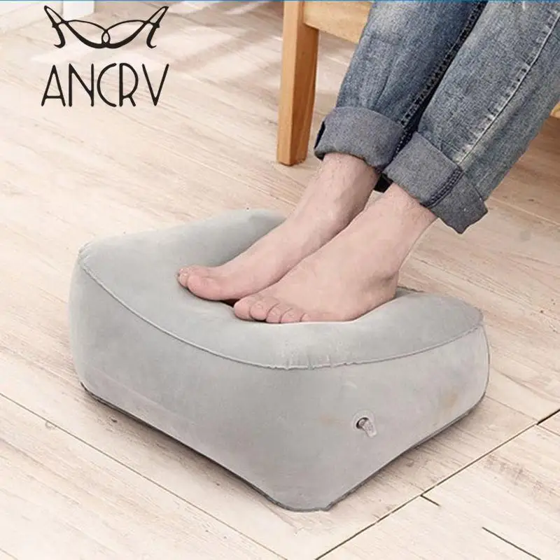 Portable Relaxing Feet Tool Inflatable Foot Rest Pillow Cushion PVC Air