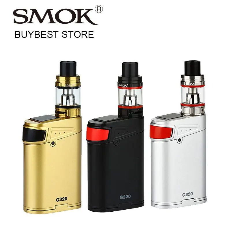 

Promotion 320w SMOK G320 Marshal 320 Vape Kit with 5ml Smok TFV8 Big BABY Atomizer & G320 Box Mod Support 2/3 18650 Batteries