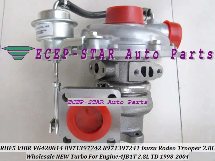 

RHF5 VIBR 8971397242 8971397241 8971397243 VG420014 Turbo Turbocharger For ISUZU Rodeo Trooper 98- 4JB1 4JB1T 4JB1TC 2.8L 100HP