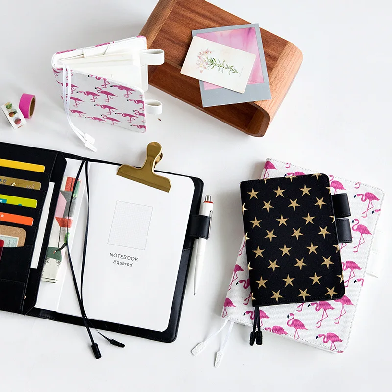 Cena 2019 japońska tkanina płócienna Notebook z pokrywa pcv terminarz harmonogram nabiał plan Bullet dziennik dla Hobonichi A5 A6