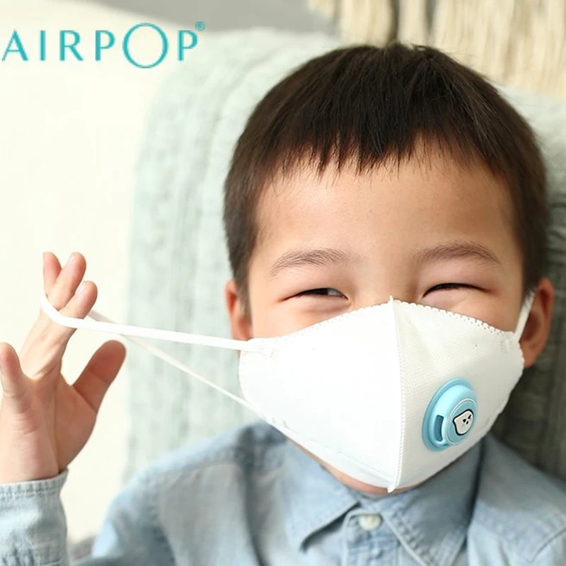 4 шт., Xiaomi Airpop, детская маска, воздушная одежда, маска для лица, PM2.5, анти-дымка, двойная защита, противотуманная пыль, мягкая, удобная, для мальчиков и девочек