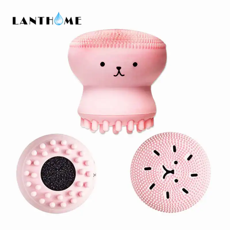 silicone exfoliating brush