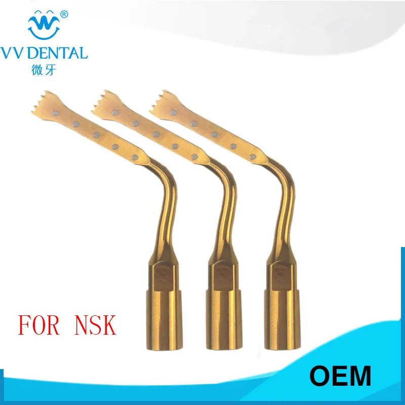 3pcs USN8, Bone surgery tip, dental piezo surgery tip for NSK