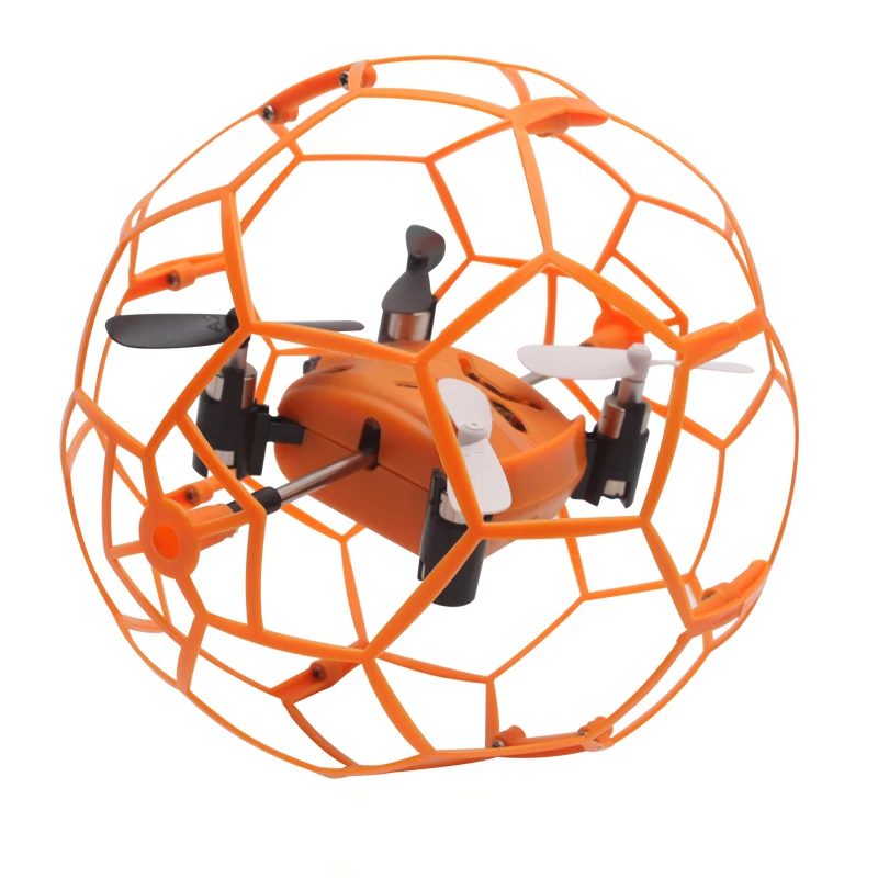 

Football Protective Mini RC Quadcopter ST-70 VS Eachine H1 2.4GHz 4 Channel 6 Axis Gyro airplane RTF remote control drone toys