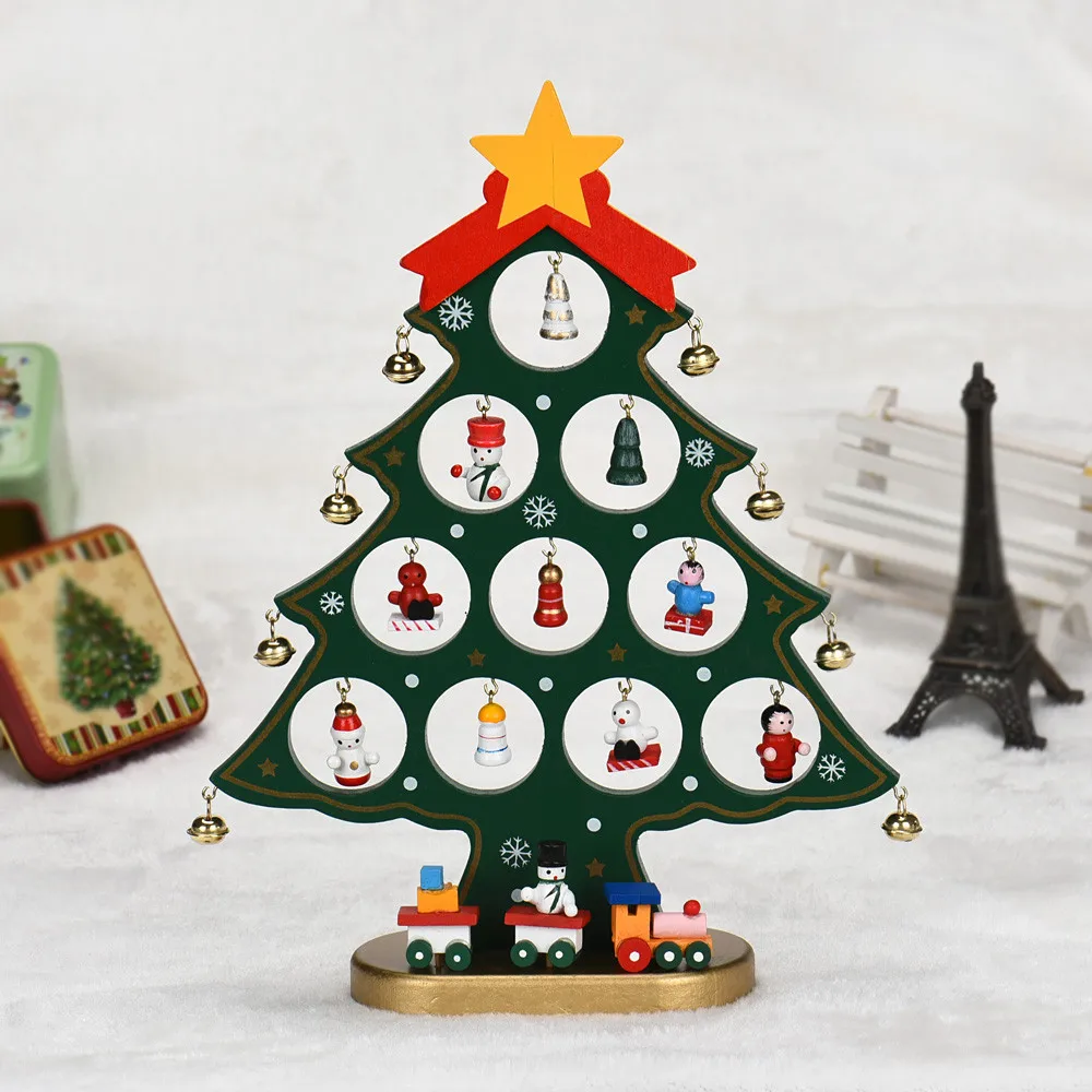 Aliexpress Buy 3D Wooden Assembling Hollow Christmas Tree Christmas Table Decorations Gifts Bedroom Home Decor navidad decoraciones from Reliable