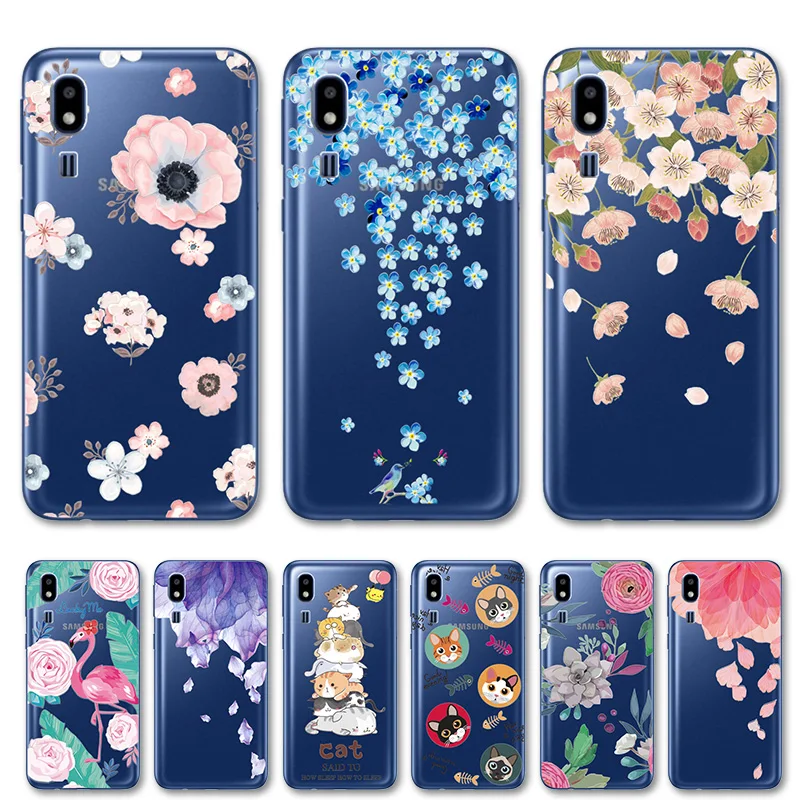 

For Samsung A 2 Core A2Core Phone Cases A260F Silicone Soft TPU Lace Back Cover For Samsung A20e A202 A202F SM-A202F A 20e 2019