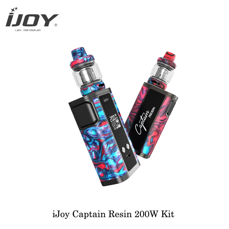 Электронные сигареты IJoy Captain Resin 200 Вт TC бокс мод комплект с двойным аккумулятором