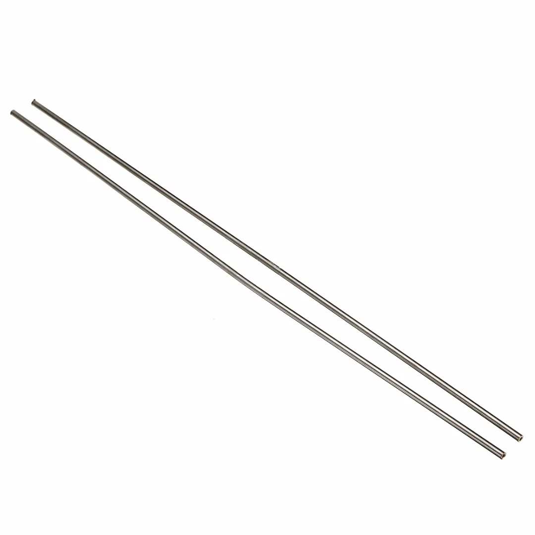 2pcs Sliver 304 Stainless Steel Capillary Tube Tubing OD 5mm ID 3mm Length 500mm
