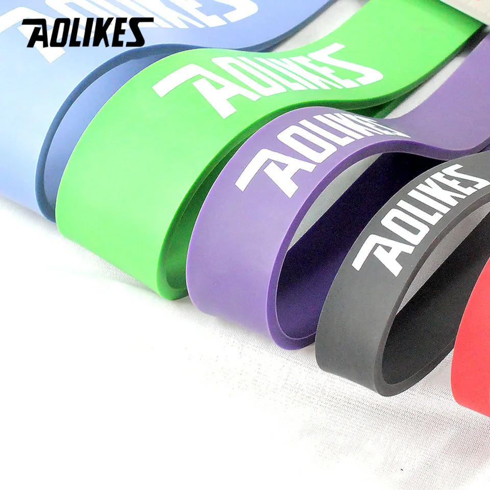 AOLIKES Set of Natural Latex Athletic Rubber Resistance Bands set Gym Expander Crossfit Power Lifti