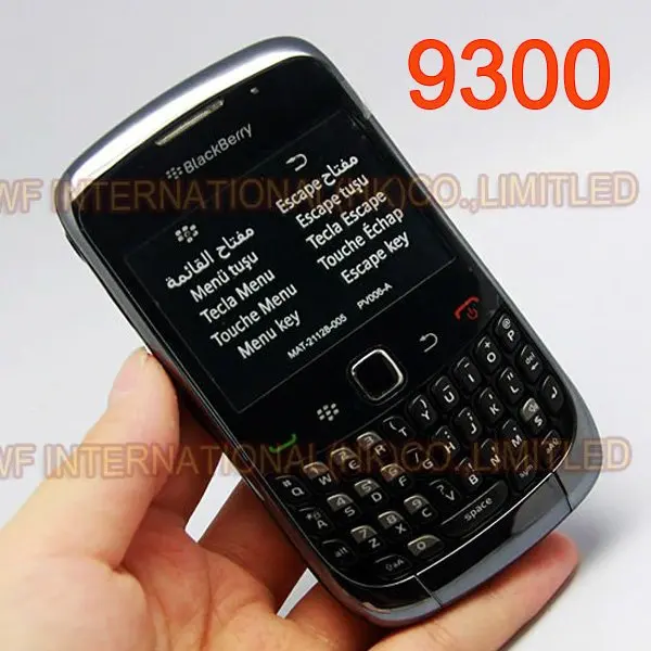 BlackBerry 9300 Curve Мобильный телефон Смартфон разблокированный 3g wifi отремонтированные мобильные телефоны