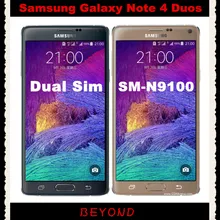 Samsung Galaxy Note 4 Duos N9100 разблокированный 3G и 4G GSM Android телефон Note4 Dual Sim N9100 четырехъядерный 5," 16 Мп wifi gps