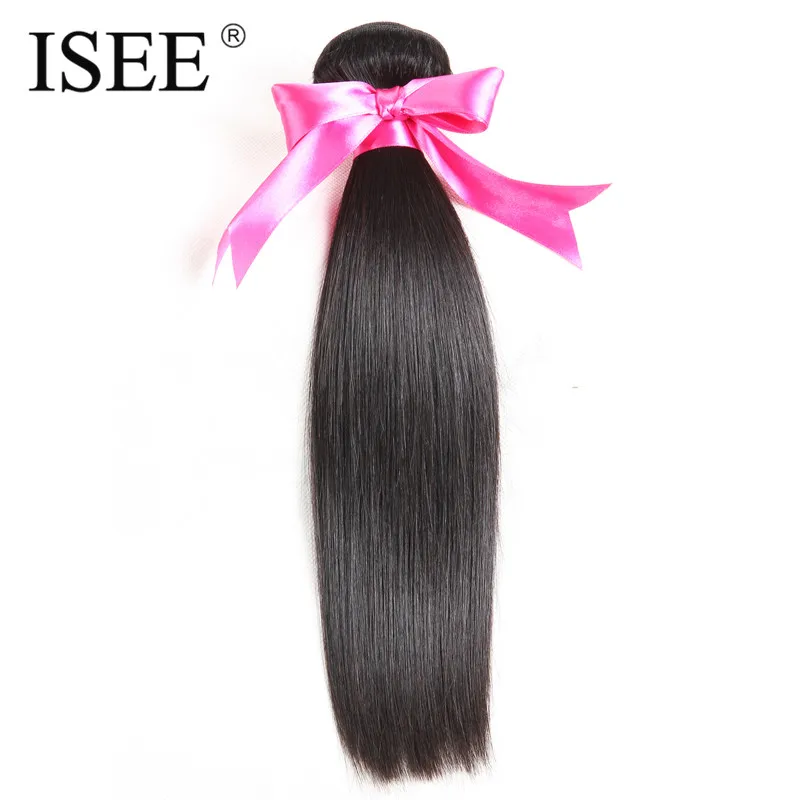 ISEE Brazilian Straight font b Hair b font 10 26 Inches font b Human b font