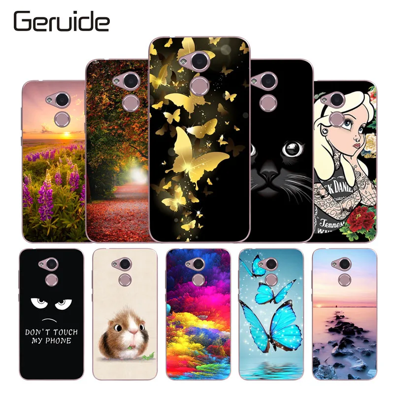 

Geruide Phone Case For Huawei Honor 6C Pro Patterned Cases Protection Soft Silicon TPU Back Cover For Honor V9 Play honor6c pro
