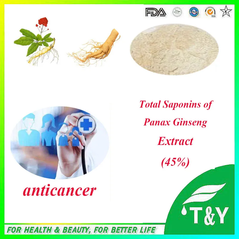 

High quality&anticancer total saponins of panax ginseng Extract. with free shipping, 45%