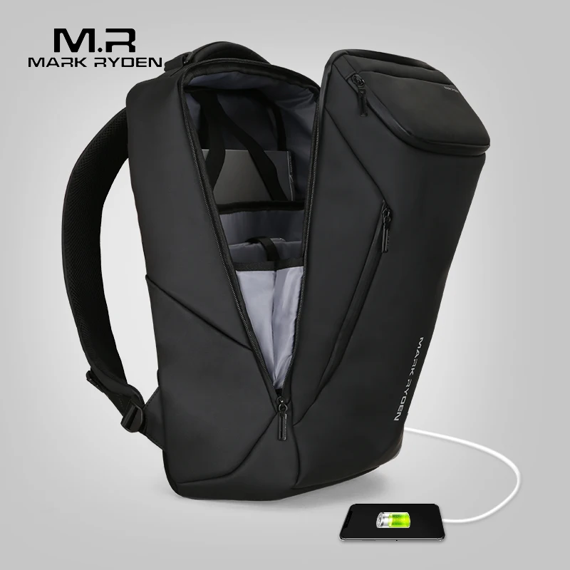 Mark Ryden 2019 New Anti-Thief Fashion Men Backpack Multifunctional Waterproof 15.6 inch Laptop Bag Man USB Travel Charging Bag