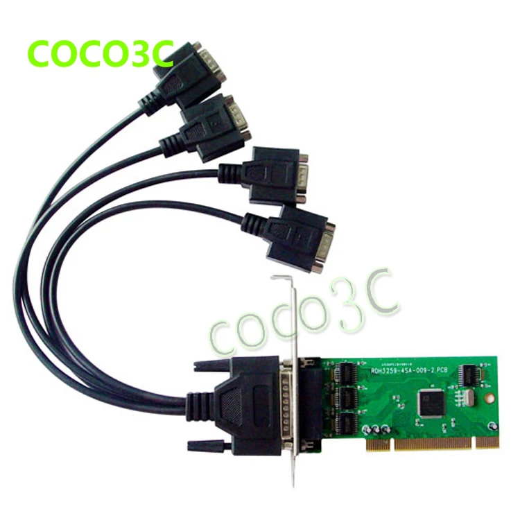 IOC845 PCI 4 порта серийный карта несколько RS232 DB9 COM порт в адаптер IO с низкопрофильным