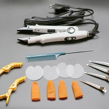 Супер качество B тип белый цвет плоская пластина наращивание волос Кератиновое укрепление инструмент терможелезо