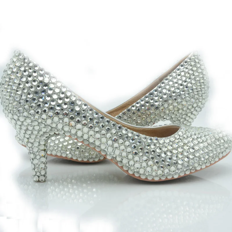 comfort silver evening shoes