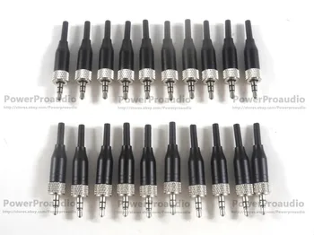 

20x 3.5mm Stereo Screw Lock Connector for Pro Sennheiser EW100 EW300 EW500 G1 G2 3 Sony Saramonic Microphone Spare Plug Adapter