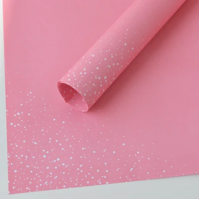 20 листов/Лот, подарочная упаковка, рулон рулонной бумаги со снежинками и звездами, бумажная обертка, декор для рождественской вечеринки, креативный материал - Цвет: Pink