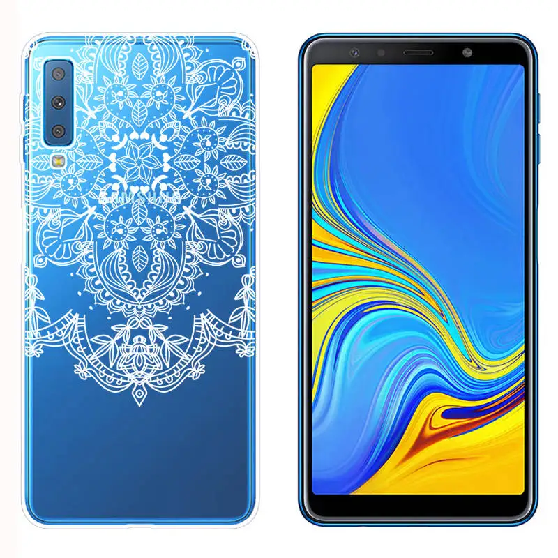 Arvin Silicone Fundas for Samsung Galaxy A7 2018 A5 A8 Plus 2018 Soft TPU Phone Cases FOR Samsung A750F Painted Case for A320 (12)