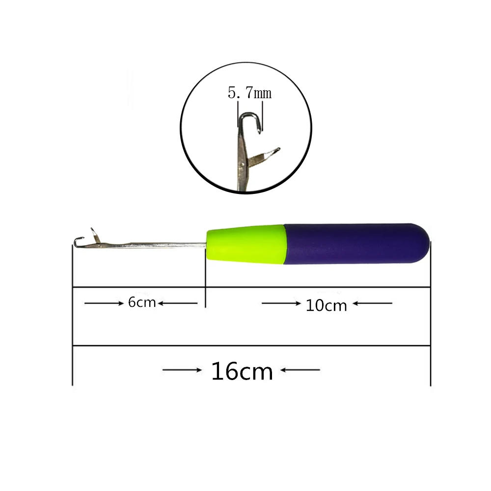 Crochet Hooks Hair Extensions Tool Latch Hook Crochet Needle Holder