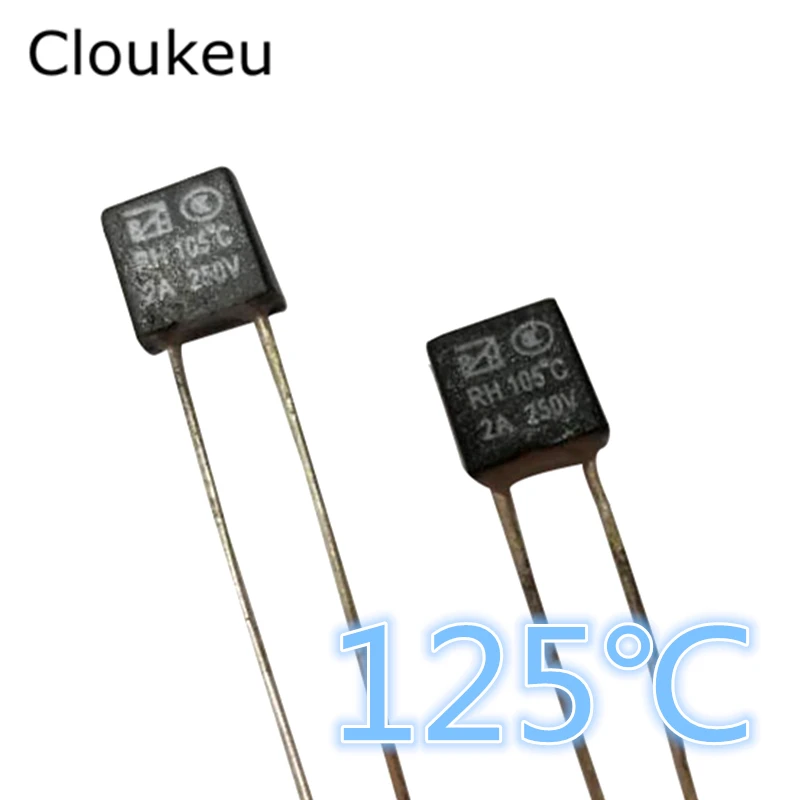 10Pcs RH 125C 2A250V Temperature fuse 125 Centigrade | Обустройство дома