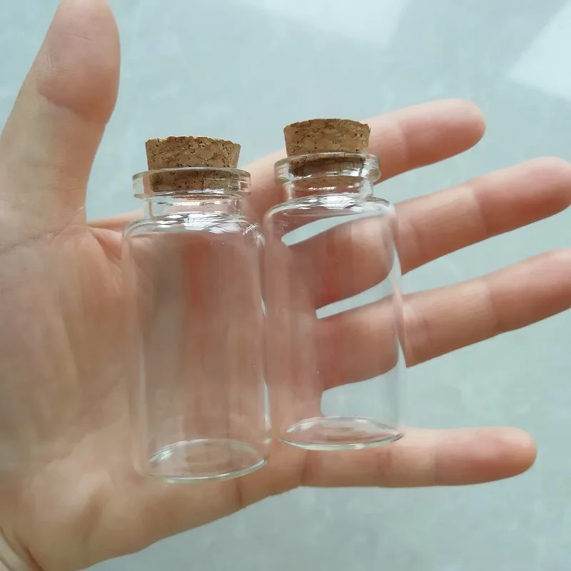 Buy 60 x 25ml Clear Glass Bottles with Cork Stopper