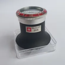 Высокое 20x Ювелирные изделия/часы Ремонт увеличительные инструменты сапфировые кристаллы глаз Лупа зуб кольцо Лупа