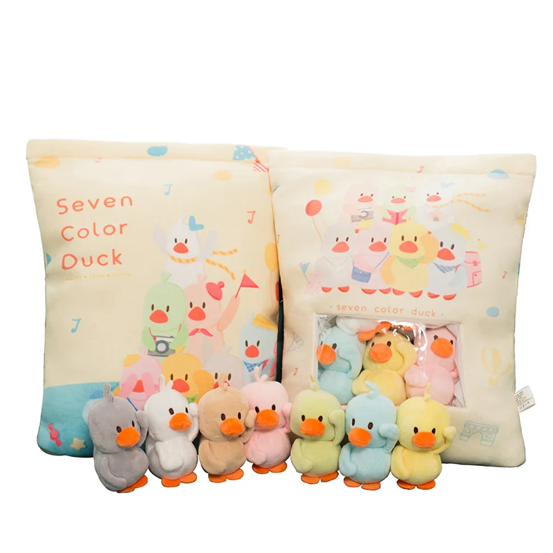 1pcs 35*40cm Cute Animal Duck Pudding Simulation Snack Pillow Plush