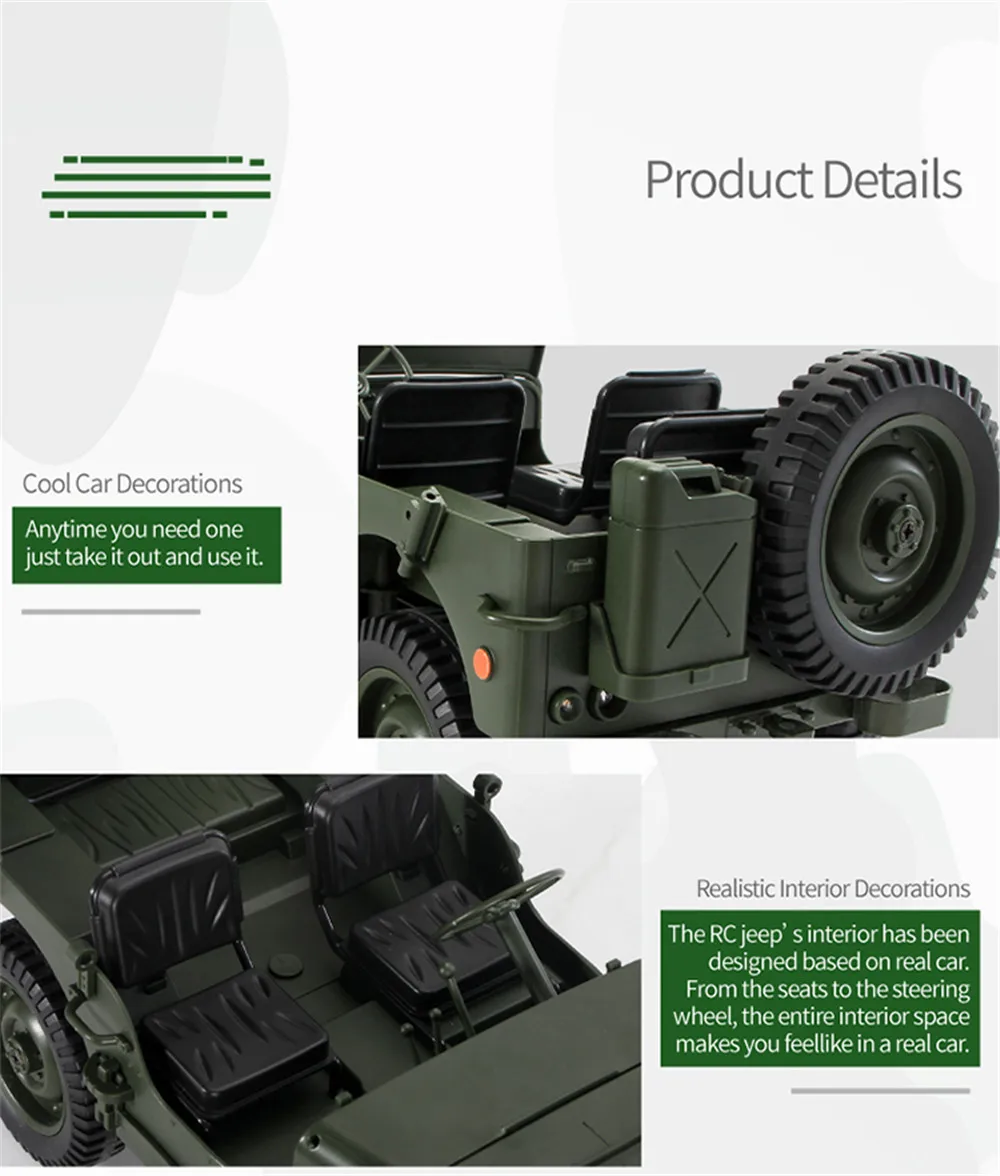 Carros de Brinquedo de Controle Presente de Aniversário para Crianças Jjrc Crianças Remoto Jeep Four-wheel Drive Militar Off-road Escalada rc Car Toys Q65 4wd 19 JJRC Crianças Carros de Brinquedo de Controle