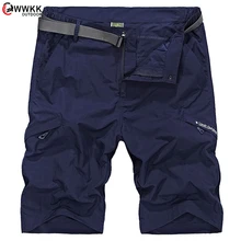Открытый/Кемпинг/Туризм короткие мужские летние быстросохнущие/Водонепроницаемые тактические треккинговые/Рыбалка новые большие мульти карманные удобные шорты
