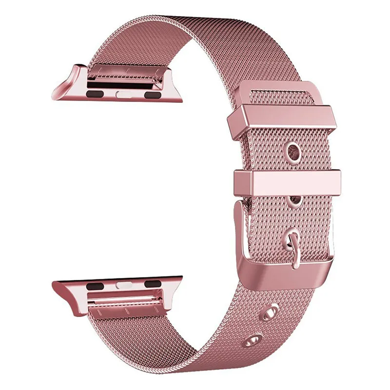 

Stainless Steel Watch Band For Apple Watch 4 3 2 1 Luxury Milanese Loop Wrist Strap 38mm 40mm 42mm 44mm for iWatch Watchbands
