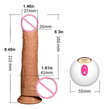 MLSice Thrusting Up and Down Dildo Vibrator Telescopic Rotating Penis G Spot Vibrating Heating Wireless Remote Control Vibrator 2