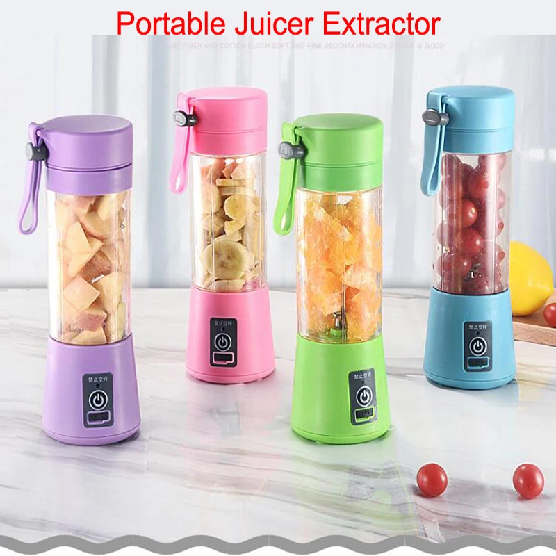 

USB Multipurpose Charging Mode Portable Small Juicer Extractor Household Blender Whisk Juicer Fruits Mixer