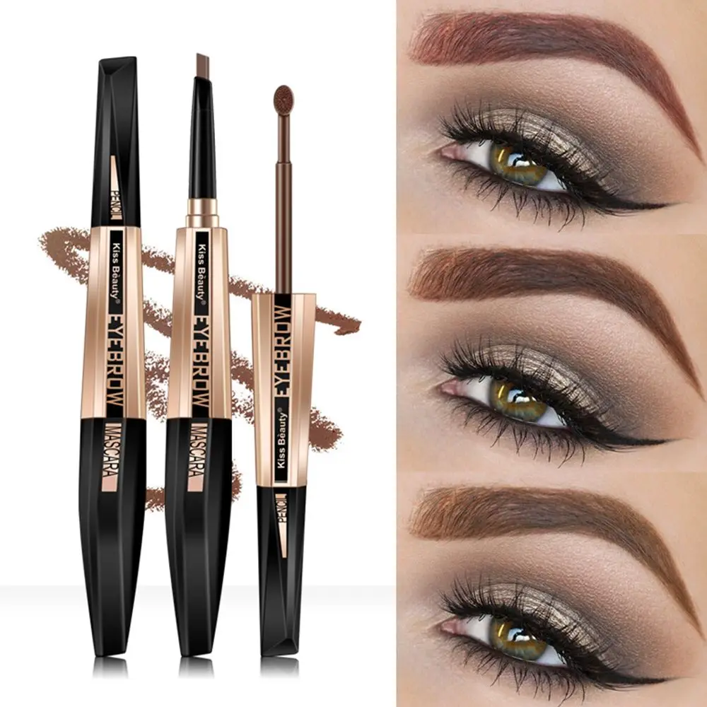 

Long Lasting Dual Ended Eyebrow Pencil + Eyebrow Mascara Waterproof Liquid Eyebrow Gel Brown Microblading Eyebrow Tattoo