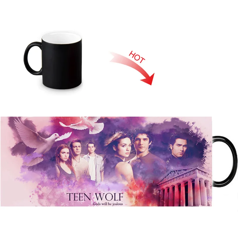 

Teen Wolf Ceramic Morphing Mug Heat Sensitive Color Changing Morph Mugs Amazing Drinking Coffee Cup Great Gifts