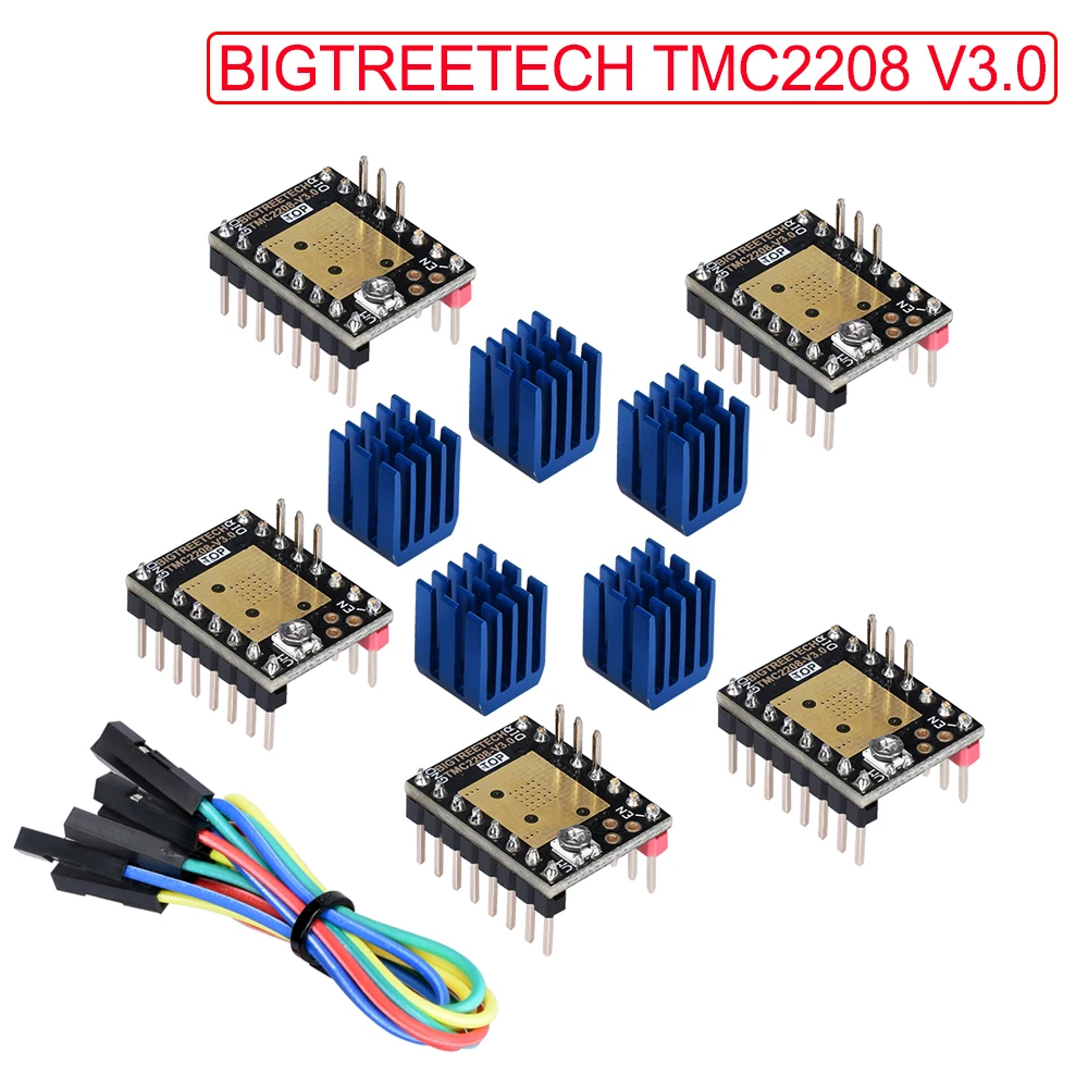 BIGTREETECH TMC2208 V3.0 Драйвер шагового двигателя 3D части принтера VS TMC2209 TMC2130 к SKR V1.3 MKS GEN L