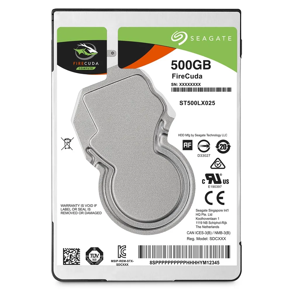 

Seagate FireCuda - 500 GB SSHD Internal Hard Disk for PC and PS4 (2.5 ' 7 mm Shape 64 MB SATA cache 6 GB / s up to 140 MB / s)