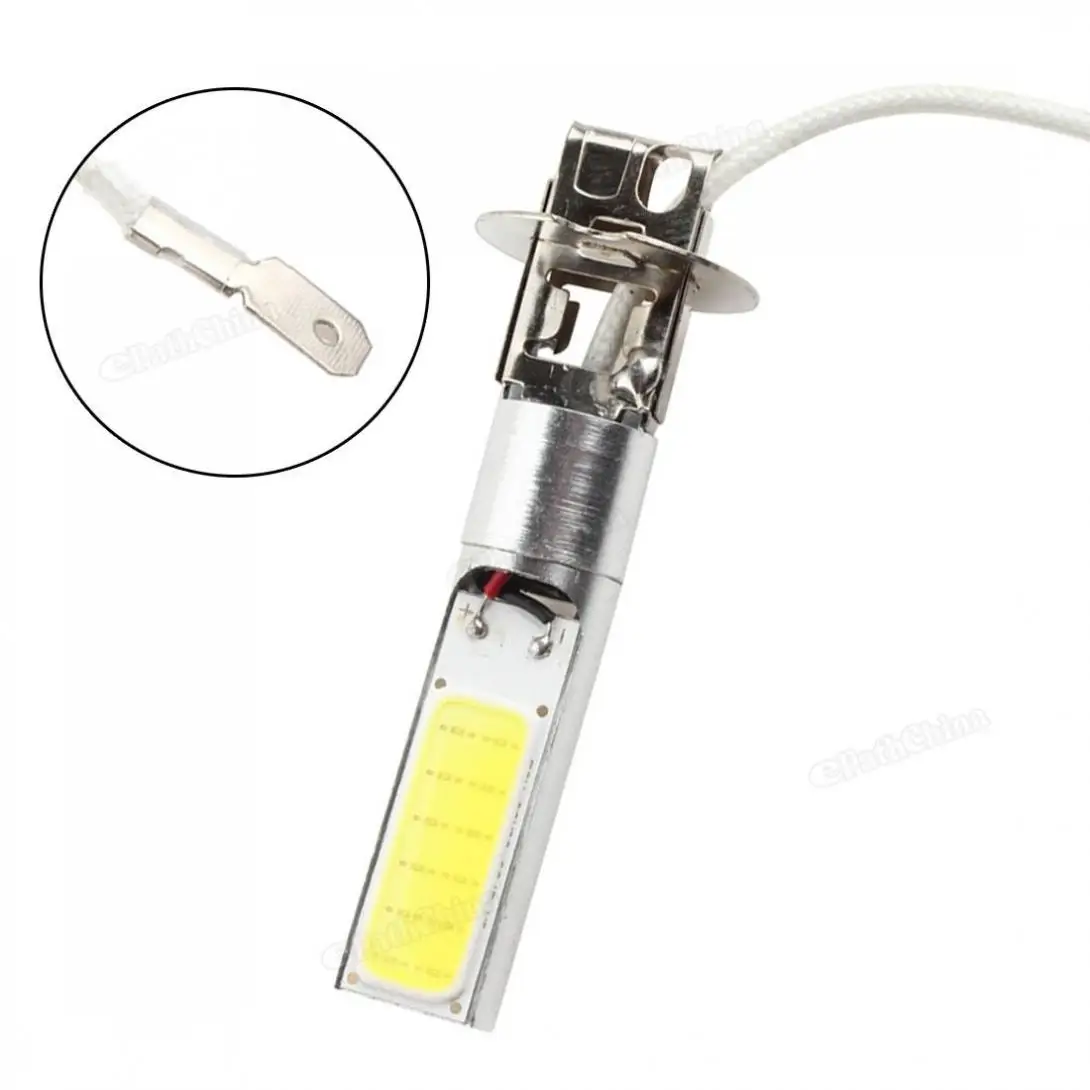 

12V 10W H3 High Power COB LED White Light Bulb for Parking Light / Daytime Running Light / Fog Lamp