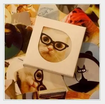 38 шт./лот мини творческий коробку наклейки украшение Cat серии Корейский декоративные наклейки