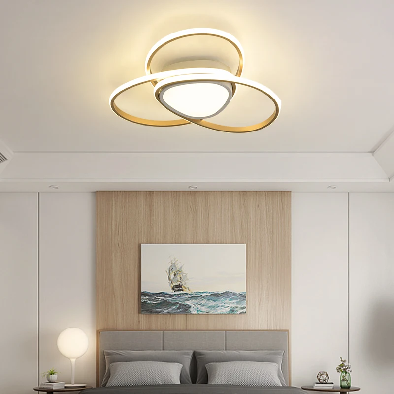 

Suction hanging dual-use modern LED ceiling chandelier living room dining room bedroom study aluminum home decoration chandelier