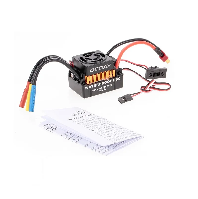 

Waterproof 60A Sensorless Brushless Car Electronic Speed Control ESC