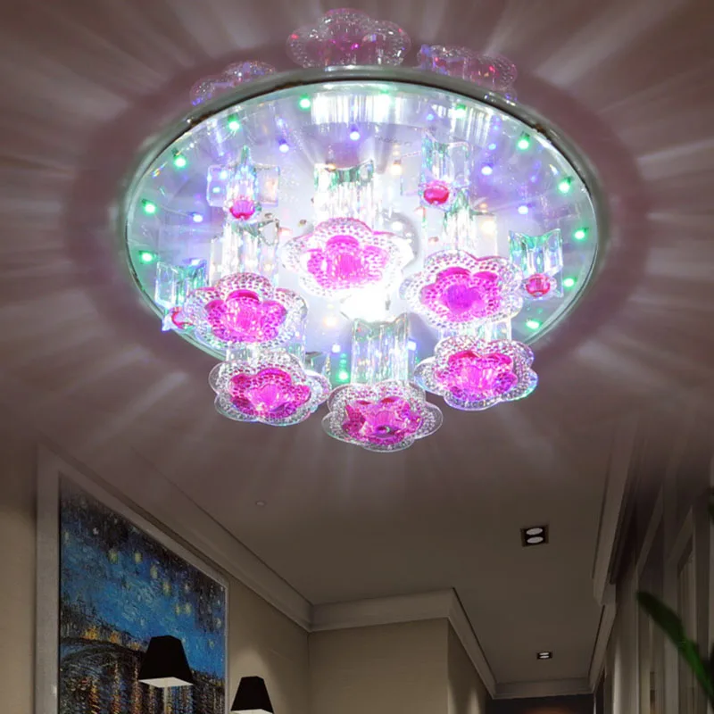 

LED Crystal Light creative flower aisle lights corridor lights porch lamp bar lamp Ceiling decorative lighting