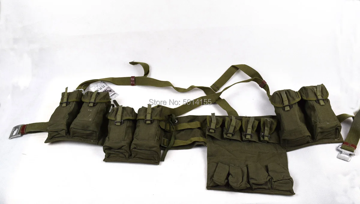 

Surplus Vietnam War Chinese 7.62mm Type 63 SKS Chest-rig Bandolier Mag Ammo Pouch
